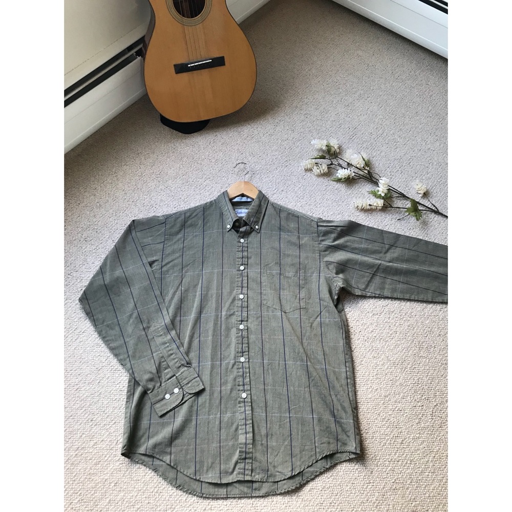 Plaid Button Down Dress Shirt